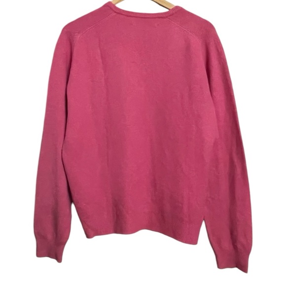 Vintage Pringle of Scotland 100% Cashmere V Neck Sweater sz 44 EU/XL - Picture 2 of 3